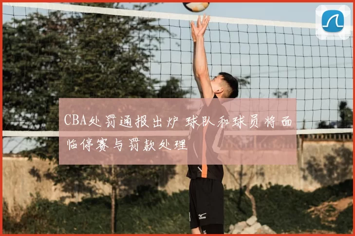 CBA处罚通报出炉 球队和球员将面临停赛与罚款处理